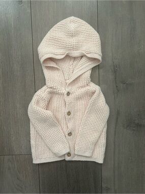 Baby Hooded Waffle Knit Cardigan by the brand Carter's - 6 Months
